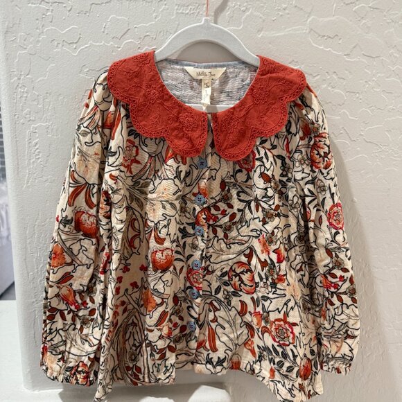 Matilda Jane Heart to Heart Meadow Brook Blouse, Peter Pan collar, size 8 - Picture 11 of 12